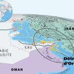 Détroit d’Hormuz vu depuis Bandar Abbas avec tensions entre Oman, Iran et États-Unis